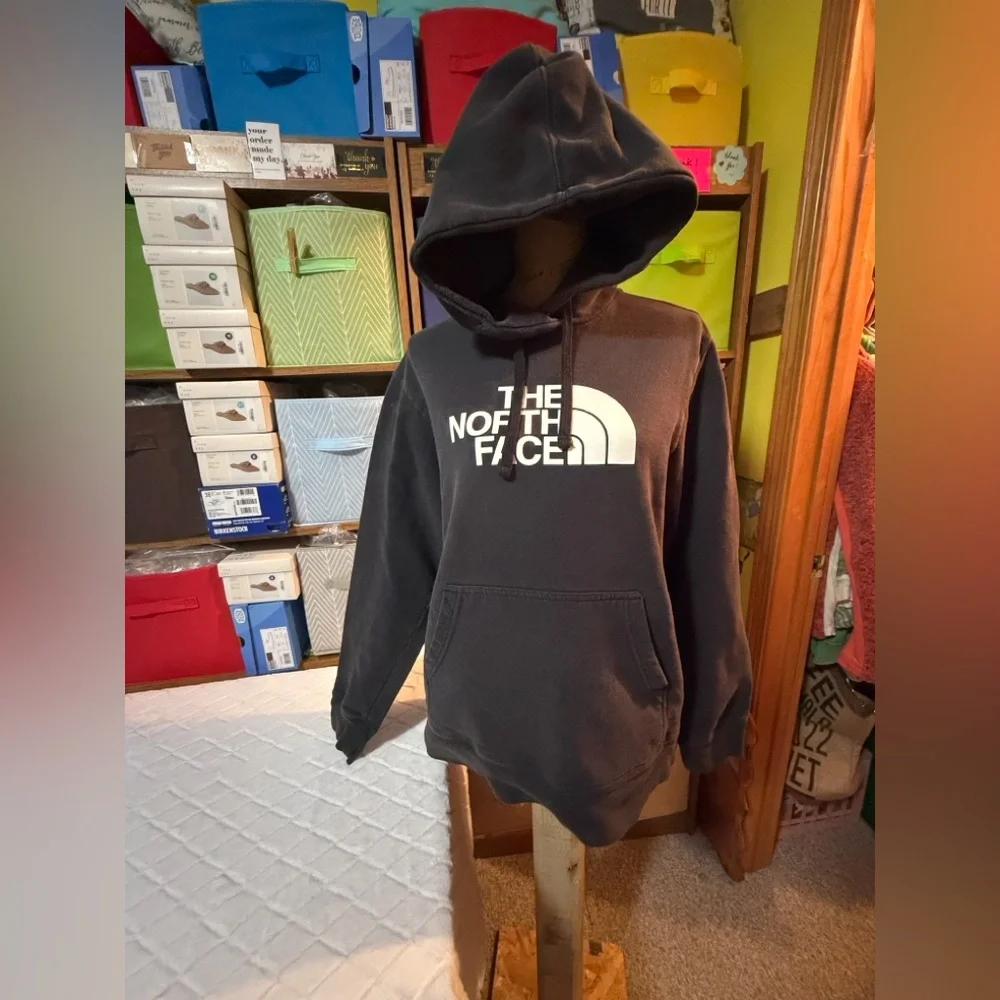 The North Face Men's Black and White Logo Hoodie